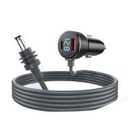 SAMPOW Starlink Mini Cable, 6.5FT 3 in 1 Starlink Mini Car Charger DC Power Cable 12V 24V Cigarette Lighter Adapter with Digital Display for Trucks and Cars (2M/6.25FT)