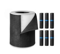 Samrado HEPA Air Purifier Pre Kit Filter, 6-Pack Carbon Pre-Filter up to 99.97% of Pet Hair, Oders, Smoke, Pollen, Dust, VOC, Kitchen, Wildfire/Smoke-Compatible with PJ11 Air Purifiers