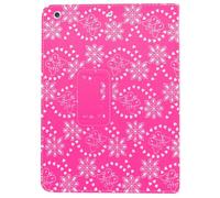 Samrick Bling Diamante Floral Flowers Executive Specially Designed Leather Book Wallet Case with Viewing Stand, Screen Protector, Microfibre Cloth for Apple iPad Air - Pink