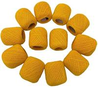 SAMRIDHI Religious Moli Cotton Hindu Wrist Thread Band Mauli Kalawa Pooja Accessories Color Yellow Shudh Dhaga Pack of 6 pcs (Yellow)