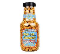 SamSam Crunchy Caramel Popcorn Bottle 260g - Sweet & Crunchy Gourmet Popcorn Snack in Reusable Money Box Jar - Great for Movie Nights, Parties & Sharing Treats