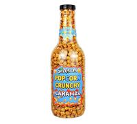 SamSam Crunchy Caramel Popcorn Large Bottle 888g - Sweet & Crunchy Gourmet Popcorn in Reusable Money Box Jar - Gluten Free & Vegetarian Snack, Great for Sharing
