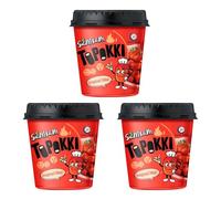 SamSam Instant Tteokbokki Topokki Korean Rice Cakes Chewy Street Snack, Carbonara, Cheese, Curry, Garlic Teriyaki, Jjajang, Rose, Original Sweet&Spicy (Pack of 3, Original)