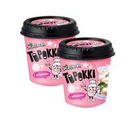 SamSam Instant Tteokbokki Topokki Korean Rice Cakes Chewy Street Snack, Multi Flavours, Carbonara, Cheese, Curry, Garlic Teriyaki, Jjajang, Rose, Original Sweet & Spicy（Pack of 2） (Carbonara)