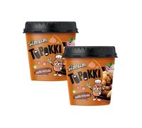 SamSam Instant Tteokbokki Topokki Korean Rice Cakes Chewy Street Snack, Multi Flavours, Carbonara, Cheese, Curry, Garlic Teriyaki, Jjajang, Rose, Original Sweet & Spicy（Pack of 2） (Garlic Teriaki)