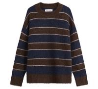 Samsøe Samsøe Women's Sajeanne Hairy Knit Sweater Black Coffee Stripe