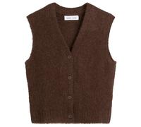 Samsøe Samsøe Women's Sajeanne Hairy Knit Vest Top Black Coffee