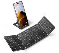 Samsers Full-Size Foldable Bluetooth Keyboard with Numeric Keypad, Wireless Folding Keyboard, Compatible with Windows, Mac OS, iOS, Android