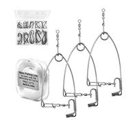 SAMSFX Fishing Spring Hook Emergency Kit 3pcs in Pack Small Size