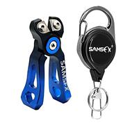 SAMSFX Mini Fishing Line Cutters with Retractors, Braid Scissors,Tungsten Line Cutter That Cut Braid, Mono and Fluoro Lines Clean and Smooth Fly Fishing Equipment (Gradient Blue)