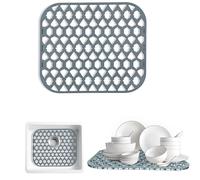 SAMSIER Silicone Sink Protectors for Kitchen Sink, Multiple Sizes Mats Grids for Bottom of Farmhouse Stainless Steel Porcelain Sink (18”x15.7”/45.7x39.9 cm)