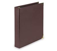 Samsill Classic Collection Executive Presentation 3 Ring Binder/Portfolio, 1.5 Inch Binder, Brass Round Ring (Holds 325 Sheets), Burgundy