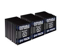 Samsill Durable .5 Inch Binder Black Round Ring Binder/Customizable Clear View Binder/Bulk Binder 24 Pack/Black 3 Ring Binder/Half Inch Binder