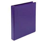 Samsill Earth’s Choice Biobased Durable Fashion Color 3 Ring View Binder, 1 Inch Round Ring, Up to 25% Plant Based Plastic, USDA Certified Biobased, Purple, Value Two Pack