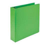 Samsill Earth's Choice Durable View 3 Ring Binder, Customizable, 2" Round Ring, Up to 25% Plant Based Plastic, Lime