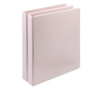 Samsill Plant-Based 1 Inch Durable D-Ring, Made in USA, View Binder, Eco-Friendly, USDA Certified Biobased, 2 Pack, Rose
