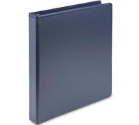 Samsill Plant Based Durable D-Ring Binders - 0.5 Inch 3 Ring Binder with 125 Sheet Capacity, Made in The USA Eco Friendly School and Office Supplies (Single, Indigo)