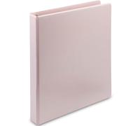 Samsill Plant Based Durable D-Ring Binders - 0.5 Inch 3 Ring Binder with 125 Sheet Capacity, Made in The USA Eco Friendly School and Office Supplies (Single, Rose)