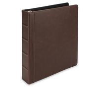 Samsill Vintage Hardback Book Binder/Professional Binder Organizer/Planner Binder / 1.5 Inch 3 Ring Binder/Dark Brown (No Zipper, Letter Size)