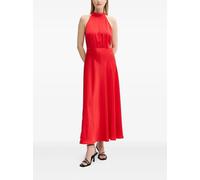 SAMSOE SAMSOE halterneck bow midi party dress - Red S