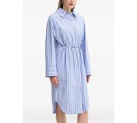 SAMSOE SAMSOE Sacatan striped drawstring shirt dress - Blue XS-S-M-L