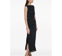 SAMSOE SAMSOE Sahira striped ruched midi dress - Black XS