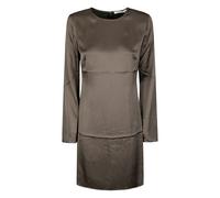 SAMSOE SAMSOE Samiley long-sleeve mini dress - Green S-M