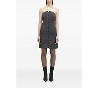 SAMSOE SAMSOE strapless button-front mini dress - Grey XS-S-M