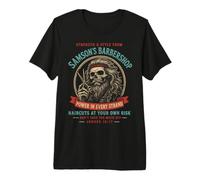 Samson Barbershop Funny Christian Premium T-Shirt