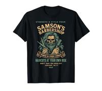 Samson Barbershop Funny Christian T-Shirt