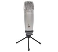Samson C01U Pro - USB Studio Condenser Microphone with a Headphone Output for Zero-Latency Monitoring - Silver