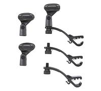 Samson DMC200 Drum Microphone Clip 3 Pack - Heavy Duty Hytrel Thermoplastic Clips for Small to Large Insulation Boilers, Swivel Adapters, Live/Studio/Education - Compatible with Q72 & DK700 Series