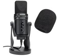 Samson G-Track Pro USB Microphone + Keepdrum WS02 Foam Windshield