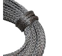 Samson Premium Amsteel Blue 1/4" Black, Silver, Blue and Orange Strong Dyneema Fiber with 8600 lb. tensile Strength. Torque Free with Low Stretch, 12 Strand, Easy to Splice (1/4" x 100', Silver)