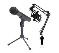 Samson Q2U Handheld Dynamic XLR/USB Microphone with Knox Gear Boom Arm, Shock Mount, Pop Filter Bundle
