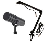 Samson Q9U Broadcast Microphone with Desk-Arm and Cable