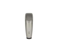Samson C01U Pro - USB Studio Condenser Microphone with a Headphone Output for Zero-Latency Monitoring - Silver
