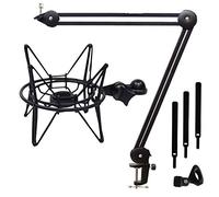 Samson SP04TB Microphone Spider Black + Keepdrum MS138 Articulated Arm Tripod