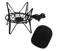 Samson SP04TB Microphone Spider Black + Keepdrum WS02 Foam Windshield