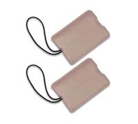 Samsonite 2-Pack Vinyl ID Tags, Dusty Rose, Dusty Rose, Samsonite Vinyl Id Tags