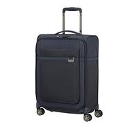 Samsonite Airea Spinner Cabin Suitcase, 55 cm | Dark Blue, softside suitcase, 55H x 40W x 20D cm, 41 L, 1.8 kg, with TSA lock and recessed double wheels