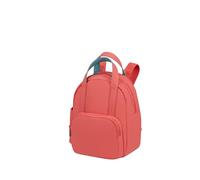 Samsonite American Tourister Puffypop - Ladies Mini Backpack (35 cm, 8.5 L) - Compartment for AirPods & Tablet - 2 Bottle Holders - Red (Sunset Coral)