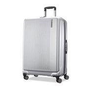 Samsonite Amplitude Large Hardside Suitcase in Silver with TSA Lock, Expandable & 112L Capacity, 360° Spinner