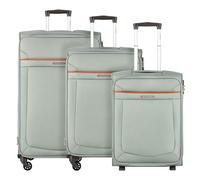 Samsonite Anafi 4-wheel suitcase set, 3-piece with expansion fold, super light gray