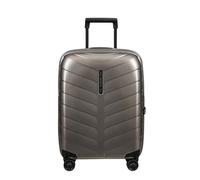 Samsonite Attrix Spinner Cabin Suitcase, 55 cm | Brown, expandable hardside suitcase, 55H x 40W x 20D cm, 38/44 L, 2.2 kg, with TSA lock and made with Roxkin material