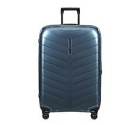 Samsonite Attrix Spinner Check-in Suitcase, 75 cm | Blue, hardside suitcase, 75H x 51W x 30D cm, 97 L, 2.9 kg, with TSA lock and made with Roxkin material