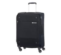 Samsonite Base Boost - Soft Luggage Suitcase 66 cm Medium Size, Trolley Case with 4 Wheels, TSA Lock, Lightweight & Expandable, 67.5 L, Black