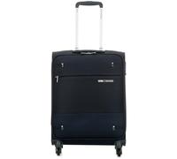Samsonite Base Boost Spinner Cabin Suitcase, 55 cm | Blue, softside suitcase, 55H x 40W x 20D cm, 39 L, 2 kg, with TSA lock and smooth-rolling spinner wheels