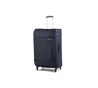 Samsonite Base Boost Spinner Cabin Suitcase, 78 cm | Navy Blue, expandable softside suitcase, 105 L, 3.1 kg, with TSA lock and smooth-rolling spinner wheels