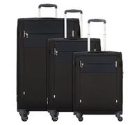 Samsonite Citybeat 4 wheels Suitcase set 3-piece with expansion pleat black